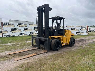 Hyster Rough Terrain Forklift, 8 CYL , Lpg, Canopy, Tilt Carriage, Side Shift,