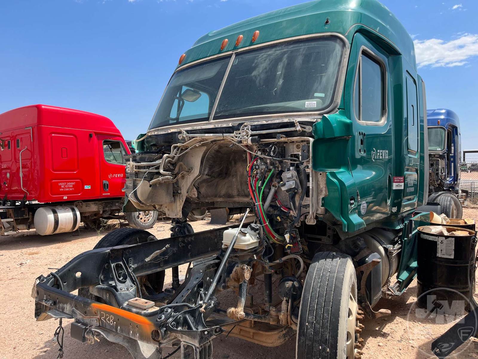 2015 Freightliner Cascadia 113 Salvage Truck For Sale Midland, TX