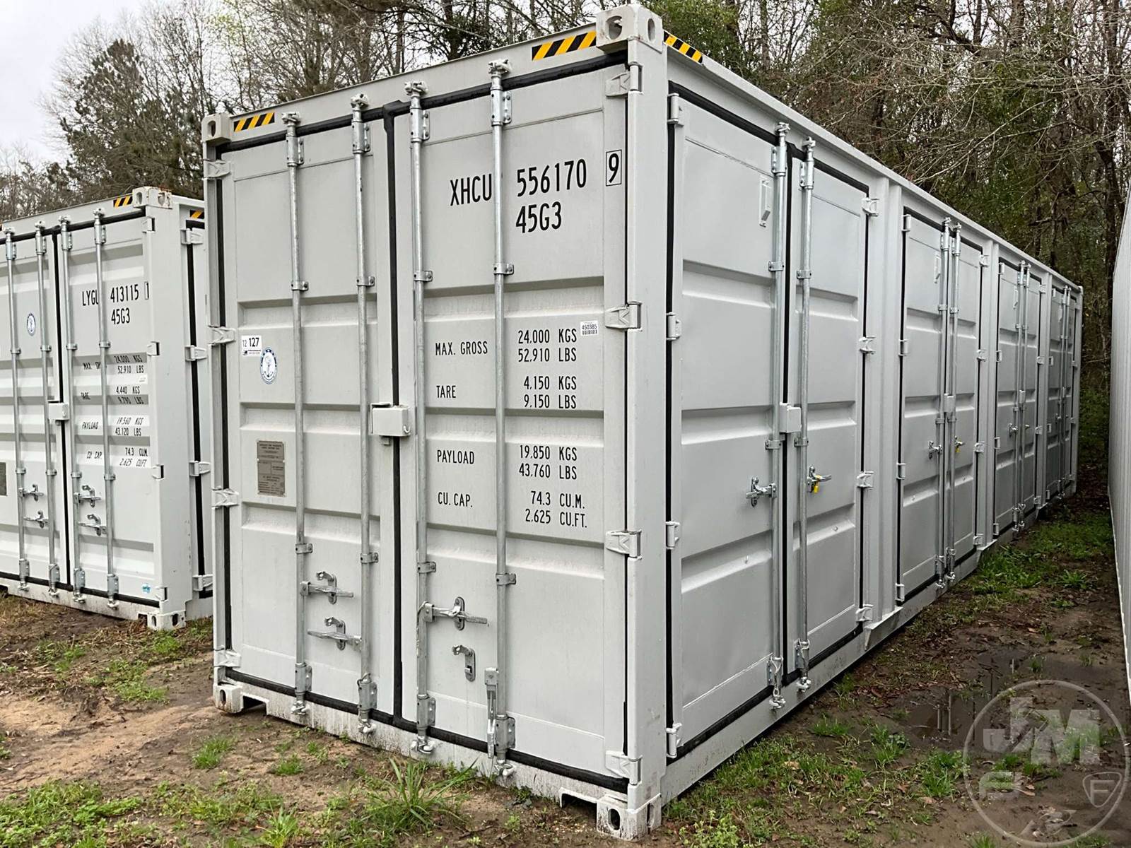 2023 40' Container, Storage, 4 Side Doors, Wood Floor For Sale