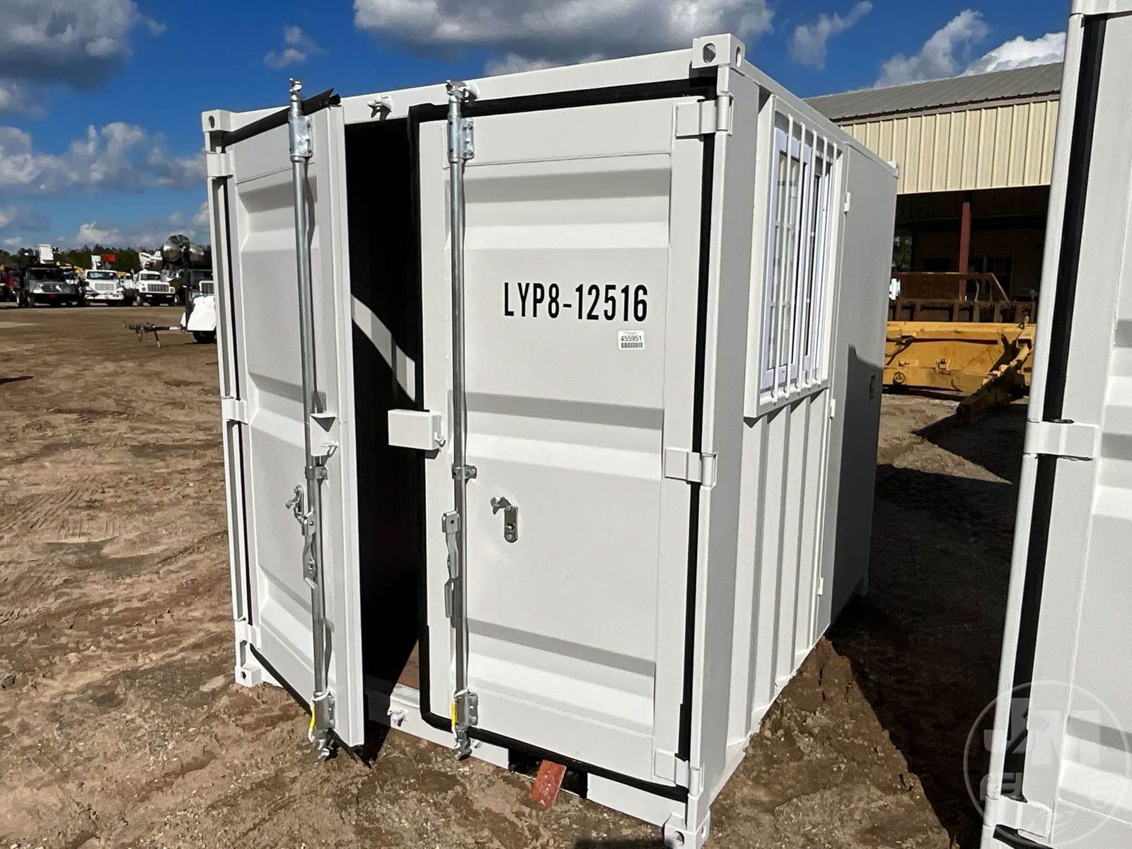 Container, Office Container, Rear Storage, Side Entry Door, Wood Floor