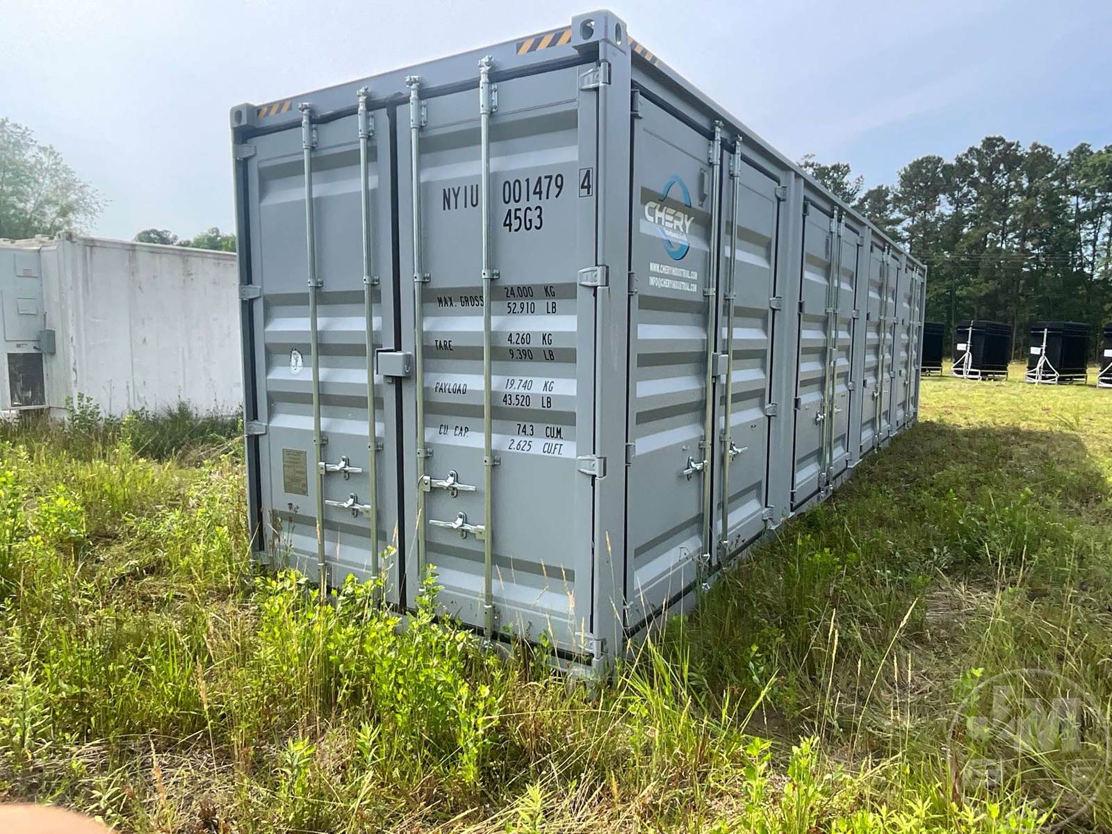 2024 40' Container, Storage, 4 Side Doors, Wood Floor, High Cube, Lock