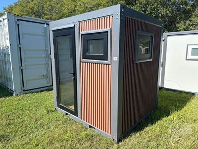 Container, Office Container, Side Entry Door, Wood Floor, 7'W