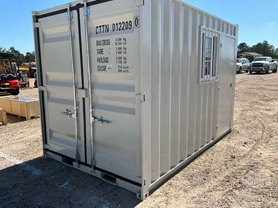 12'  Container, Office Container, Side Entry Door, Wood Floor