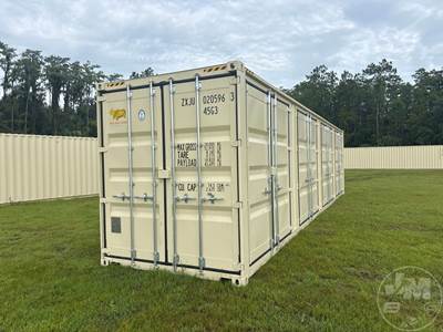 40'  Container, Storage, 4 Side Doors, Wood Floor