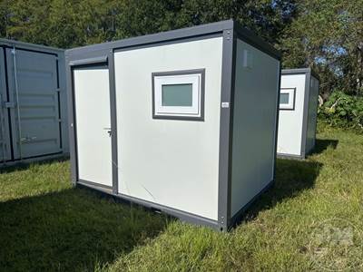 10'  Container, Office Container, Side Entry Door, Wood Floor