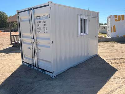 12'  Container, Side Entry Door, Wood Floor