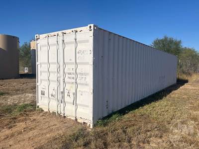 40'  Container, Storage, Wood Floor, W/Contents, Oxygen & Acetylene Tanks,