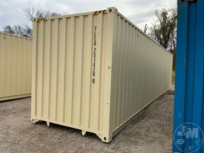 40' High Cube Container, 4 Side Doors, Wood Floor
