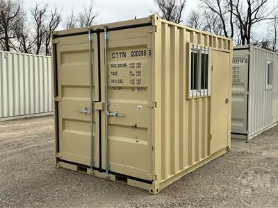 10'  Container, Rear Storage, Side Entry Door