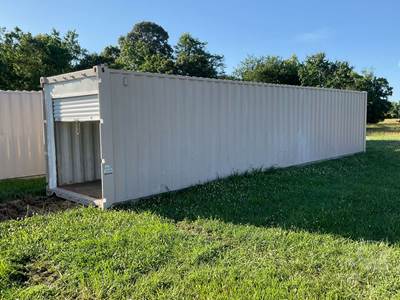 40'  Container, Storage, Side Entry Door, Wood Floor, Roll Up Door