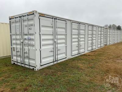 40'  Container, Storage, 4 Side Doors, Wood Floor