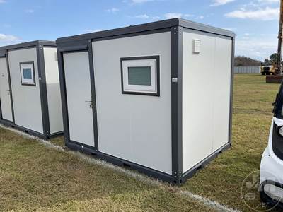 10'  Container, Office Container, Side Entry Door, Wood Floor, Windows