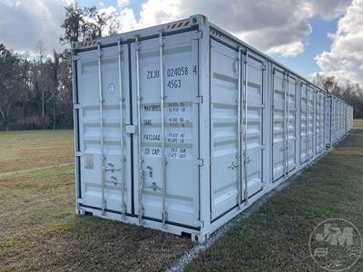 40' High Cube Container, Storage, 4 Side Doors, Wood Floor