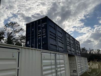 40' High Cube Container, Â Storage, 3 Side Doors, Wood Floor