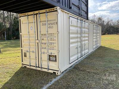 40' High Cube Container, Storage, 2 Side Doors, Wood Floor