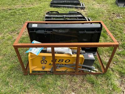 Unused 2025 AGROTK 680 Skid Steer Hydraulic Hammer Attachment