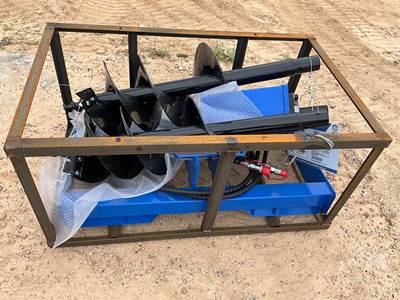 Unused 2026 AGT ECAG Hydraulic Auger Skid Steer Attachment, Bits 6", 12", 14"