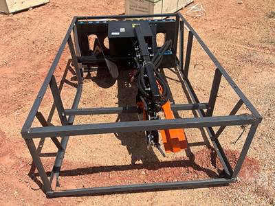 AGT ECSSCT72 72" Trencher Skid Steer Attachment, Universal Skid Mount