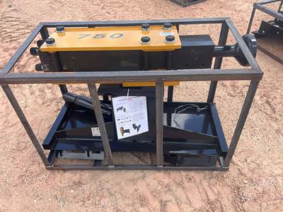 AGT PD750-PZ Hydraulic Drop Hammer Skid Steer Attachment, Universal Mount