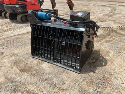 AGT SSCM61S 55 Inch Concrete Mixer Skid Steer Attachment, Universal Skid Mount