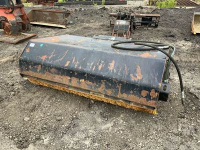 Caterpillar BU118 Box Broom 76 Inch Skid Steer Attachment