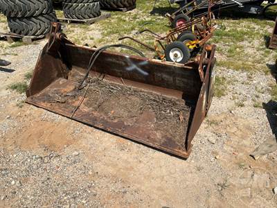 Used Construction Attachments Inc 76" Multi-Purpose Bucket, Universal Skid Steer Mount
