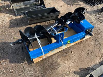 Future Universal Skid Steer Auger Attachment w/ 8", 12" & 16" Bits