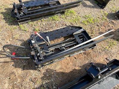 Future 60 Inch Forks with Hyd Positioner, Universal Skid Steer Mount