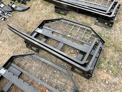 Unused Future 60" Skid Steer Forks with Mast, Universal Skid Mount