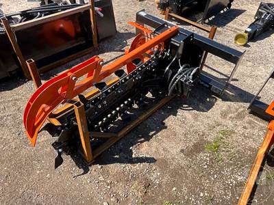 Future FT-D39F 8 Inch Trencher Skid Steer Attachment, 39" Depth, Universal Mount