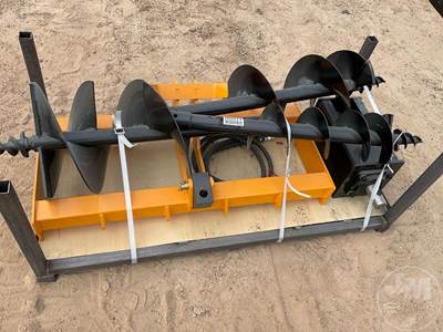 GIYI Universal Skid Mount Auger Bit Skid Steer Attachment