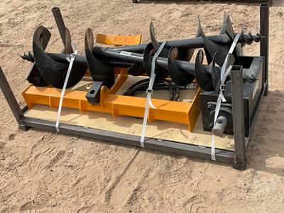 Unused GIYI Auger Bit, Universal Skid Steer Mount