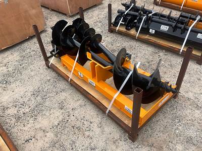 GIYI 45 Inch Hydraulic Auger with 8", 12", 16" Bits