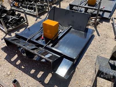 Unused GIYI BC63 Skid Steer Attachment, 57" Cutting Width, Universal Skid Mount