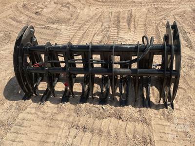 GIYI CLG72 Dual Cylinder Grapple Bucket Skid Steer Attachment