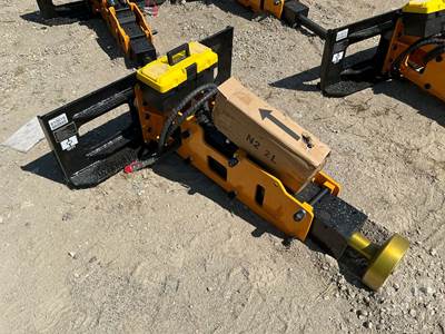 GIYI D680 Unused Post Driver Skid Steer Attachment, Universal Mount