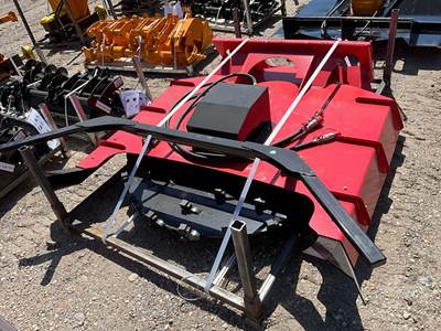 GIYI DM59 Universal Skid Steer Attachment, 39" Diameter Blade, 56 Blades