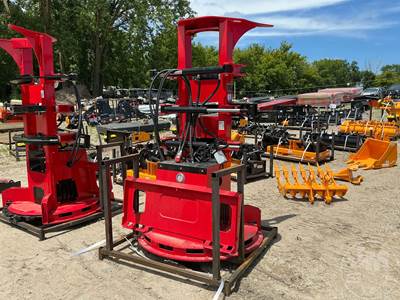 GIYI FB77 Feller Buncher Skid Steer Attachment, Universal Skid Mount