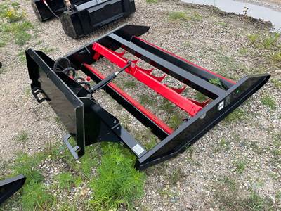 GIYI FR70 70" Universal Skid Mount Skid Steer Attachment, 6" Max Digging Depth