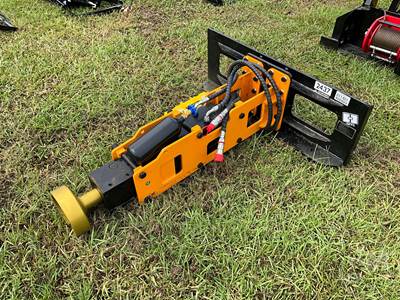 Used 2026 GIYI GY-D680 Post Driver Skid Steer Attachment, Universal Skid Mount