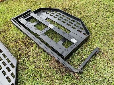 2026 GIYI GY-DHC 60 Inch Skid Steer Forks with Mast, Universal Skid Mount