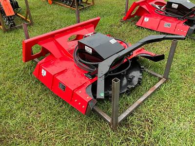 GIYI GY-XDM43 43 Inch Skid Steer Attachment, 54 Blades, Universal Skid Mount