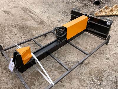 GIYI HLS82 Skid Steer Log Splitter Attachment, Universal Skid Mount, 25" x 14" Capacity