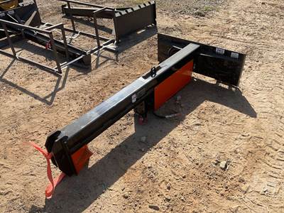 Unused GIYI HLS82 45 Inch Log Splitter Skid Steer Attachment, Universal Skid Mount