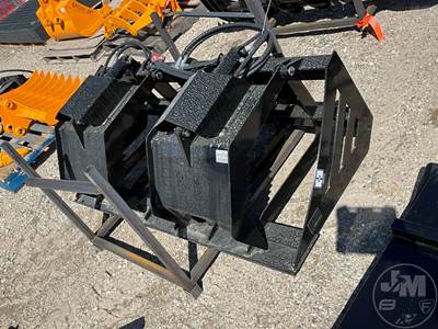GIYI HWG78 72" Skid Steer Attachment, Universal Skid Mount, 44" Max Opening