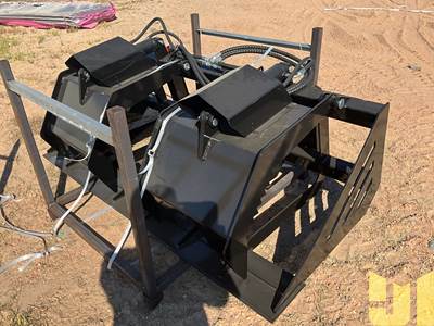 Unused GIYI HWG78 72 Inch Dual Cylinder Grapple Bucket, Universal Skid Mount