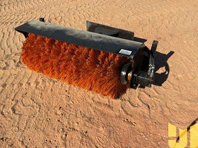 Used GIYI QSJ 53" Hydraulic Broom Mini Skid Steer Attachment, 40" Sweeping Width
