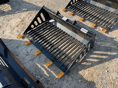 GIYI RB44 44 Inch Rock Bucket, Mini Skid Steer Mount