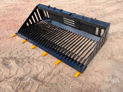 GIYI RB66 66 Inch Rock Bucket Skid Steer Attachment