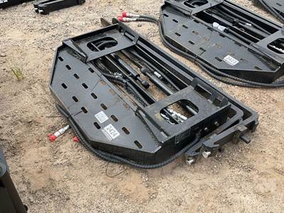 Unused GIYI SF60 Skid Steer Forks w/ Hyd Positioner, Universal Skid Mount, 60" Forks